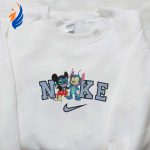 Nike x Mickey Stitch Changed Face Embroidered Shirt: Disney Halloween Inspired Design Nike x Mickey Stitch Changed Face Embroidered Shirt: Disney Halloween Inspired Design