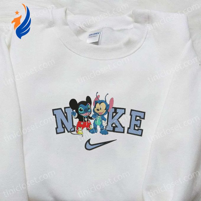 Nike x Mickey Stitch Changed Face Embroidered Shirt – Disney Halloween Inspired Design Nike x Mickey Stitch Changed Face Embroidered Shirt – Disney Halloween Inspired Design