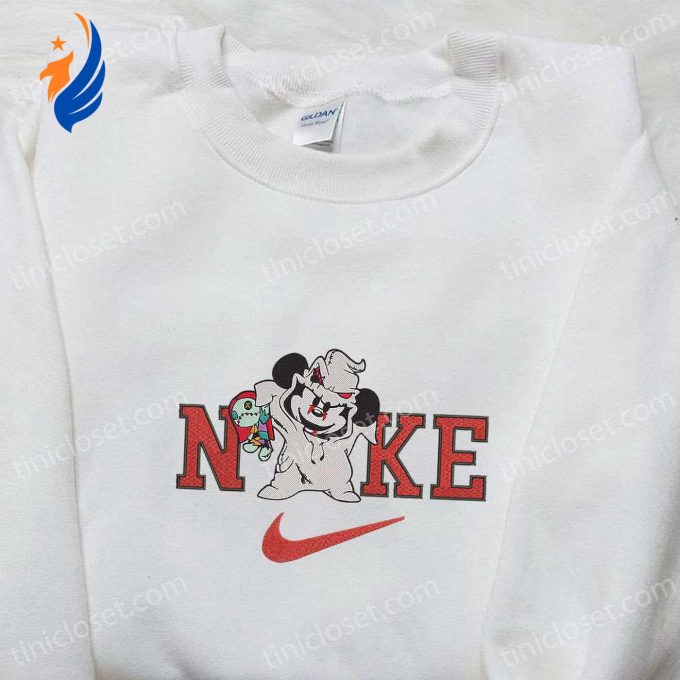 Nike x Oogie Boogie Mickey Mouse Embroidered Shirt: Disney Inspired Best Family Gifts Nike x Oogie Boogie Mickey Mouse Embroidered Shirt: Disney Inspired Best Family Gifts