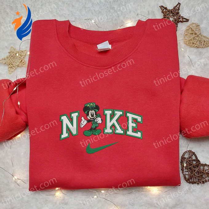 Nike x Patrick Balloon Mickey Embroidered Shirt Disney Characters St Patrick s Day Shirt Nike x Patrick Balloon Mickey Embroidered Shirt Disney Characters St Patrick s Day Shirt