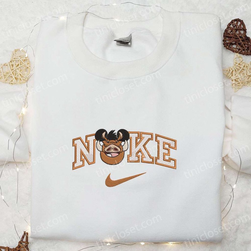 Nike x Pumba Mickey Embroidered Shirt – Disney Characters T-shirt & Inspired Sweatshirt Nike x Pumba Mickey Embroidered Shirt – Disney Characters T-shirt & Inspired Sweatshirt