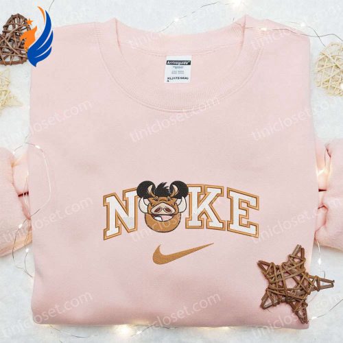 Nike x Pumba Mickey Embroidered Shirt – Disney Characters T-shirt & Inspired Sweatshirt