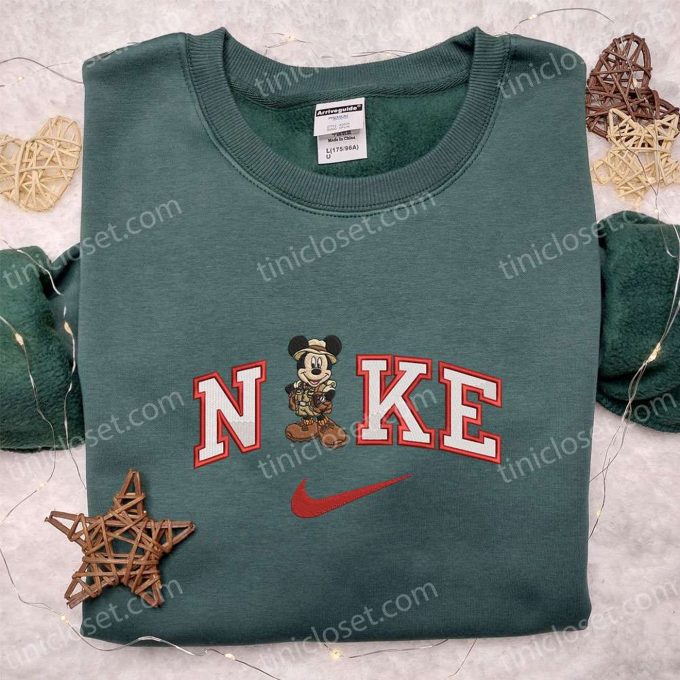 Nike x Safari Mickey Embroidered Sweatshirt – Disney Characters Inspired Shirt