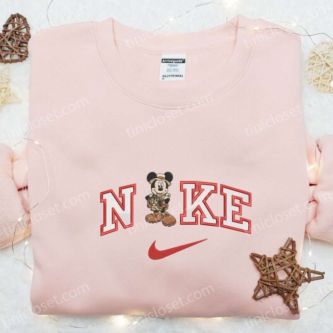 Nike x Safari Mickey Embroidered Sweatshirt: Disney Characters Inspired Shirt