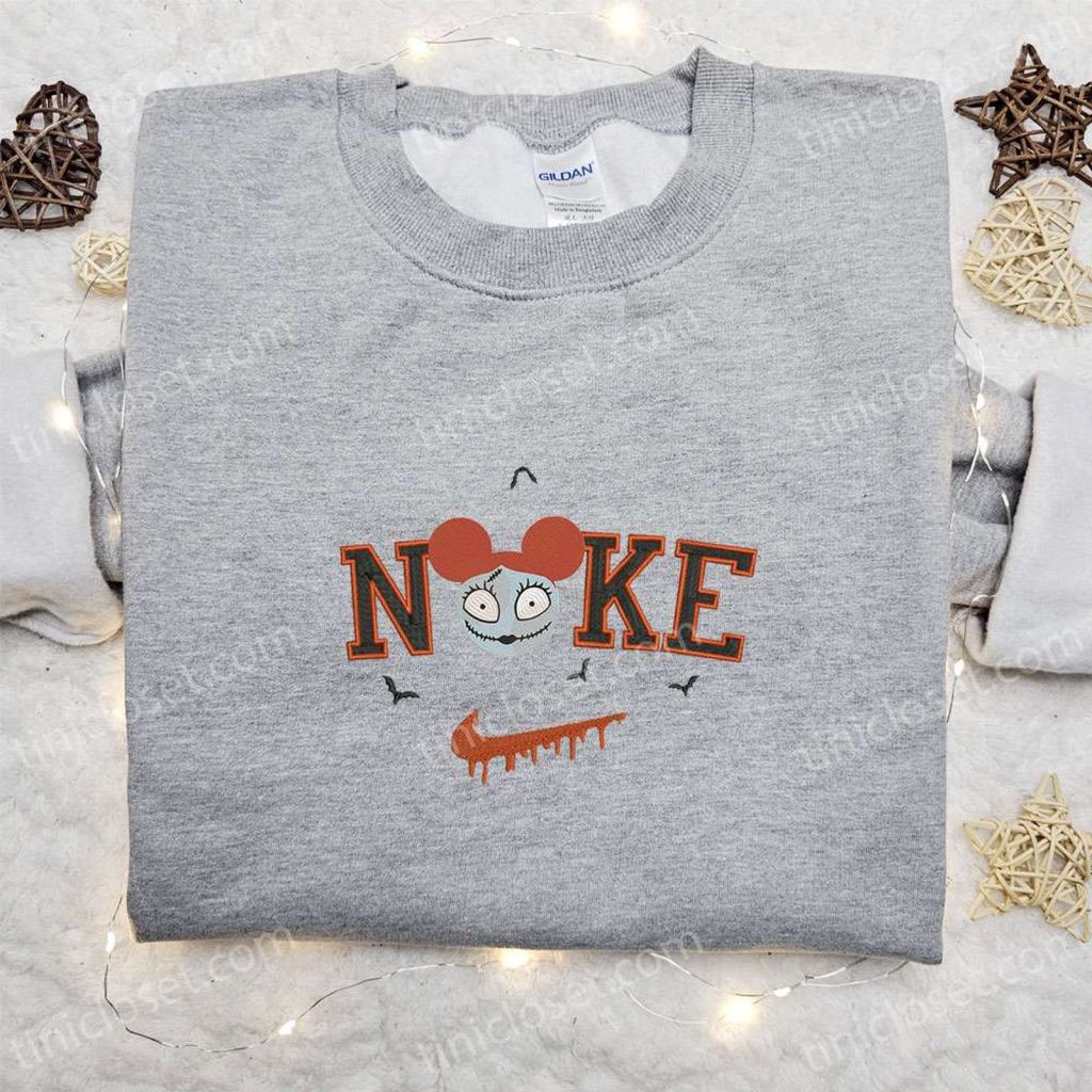Nike x Sally Mickey Head Embroidered Shirt Nightmare Before Christmas Characters T-shirt Nike Inspired Sweatshirt Nike x Sally Mickey Head Embroidered Shirt Nightmare Before Christmas Characters T-shirt Nike Inspired Sweatshirt
