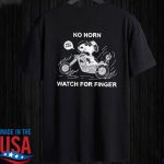 No Horn Watch for Finger Snoopy T-shirt: Fun and Quirky Design for Dog Lovers! No Horn Watch for Finger Snoopy T-shirt: Fun and Quirky Design for Dog Lovers!