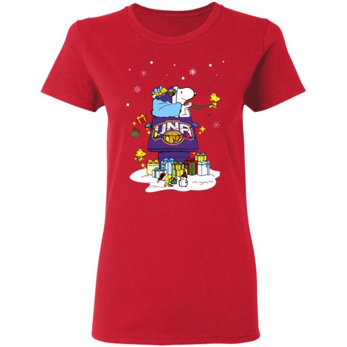 Get Festive with North Alabama Lions Santa Snoopy Shirt – Wish You a Merry Christmas!