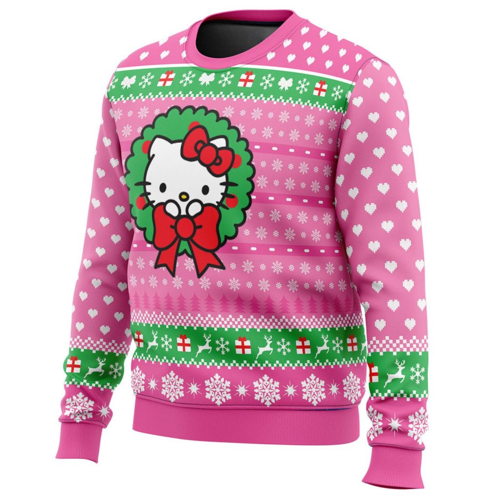 Nysekai “Cute Christmas Hello Kitty Ugly” Christmas Sweater – Gift for Men Women – Gift for Men Women Nysekai “Cute Christmas Hello Kitty Ugly” Christmas Sweater – Gift for Men Women – Gift for Men Women
