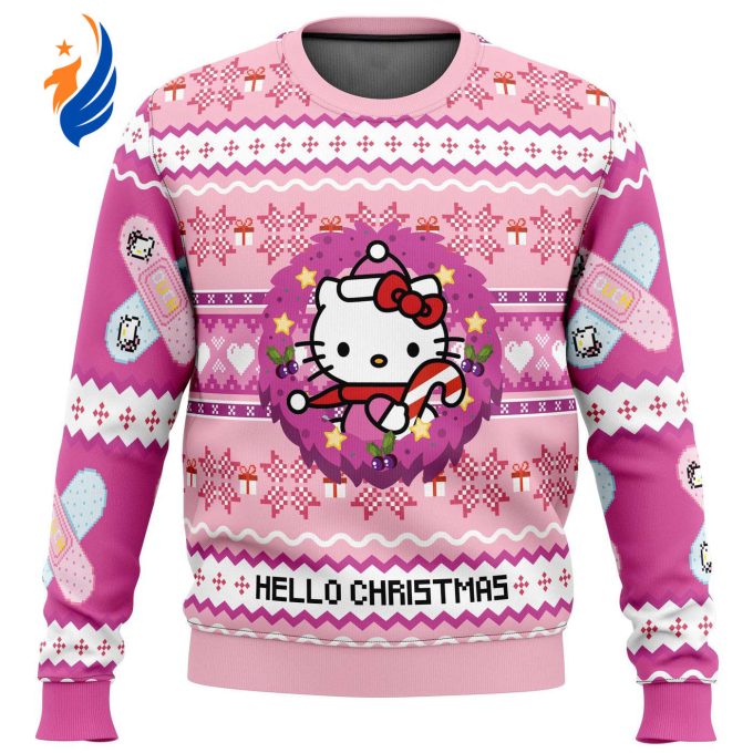 Nysekai “Hello Christmas Hello Kitty Ugly” Christmas Sweater – Gift for Men Women – Gift for Men Women Nysekai “Hello Christmas Hello Kitty Ugly” Christmas Sweater – Gift for Men Women – Gift for Men Women