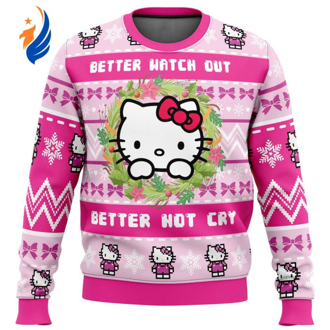 Nysekai “Hello Kitty is Coming to Town Ugly” Christmas Sweater – Gift for Men Women – Gift for Men Women Nysekai “Hello Kitty is Coming to Town Ugly” Christmas Sweater – Gift for Men Women – Gift for Men Women