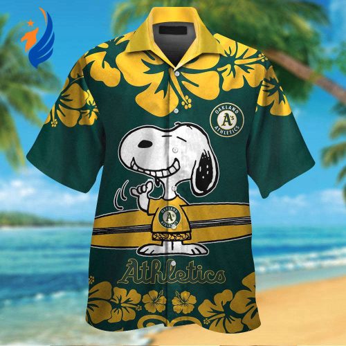 Oakland Athletics & Snoopy Hawaiian Shirt – Unique MLB Collaboration for Fans Limited Edition Aloha Apparel Oakland Athletics & Snoopy Hawaiian Shirt – Unique MLB Collaboration for Fans Limited Edition Aloha Apparel