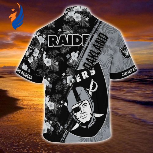 Oakland Raiders NFL-Summer Hawaii Shirt Mickey & Floral Pattern for Sports Fans – TU33141