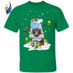 Oakland Raiders Santa Snoopy Christmas Shirt: Spread Holiday Cheer with this Festive NFL Apparel Oakland Raiders Santa Snoopy Christmas Shirt: Spread Holiday Cheer with this Festive NFL Apparel