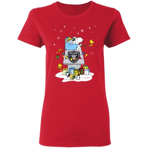 Oakland Raiders Santa Snoopy Christmas Shirt: Spread Holiday Cheer with this Festive NFL Apparel Oakland Raiders Santa Snoopy Christmas Shirt: Spread Holiday Cheer with this Festive NFL Apparel