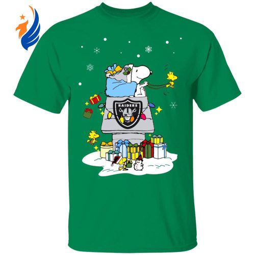 Oakland Raiders Santa Snoopy Christmas Shirt: Spread Holiday Cheer with this Festive NFL Apparel Oakland Raiders Santa Snoopy Christmas Shirt: Spread Holiday Cheer with this Festive NFL Apparel