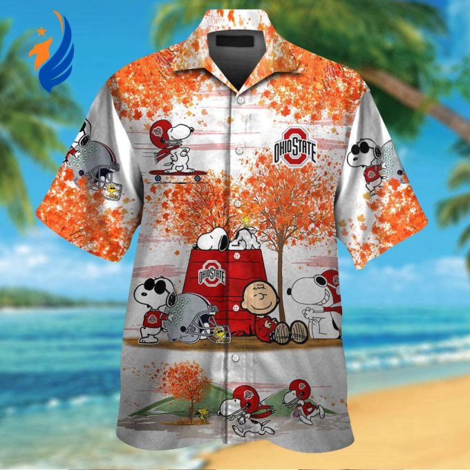 Show Your Team Spirit with Ohio State Buckeyes & Snoopy Hawaiian Shirt #3 – Limited Edition College Fanwear