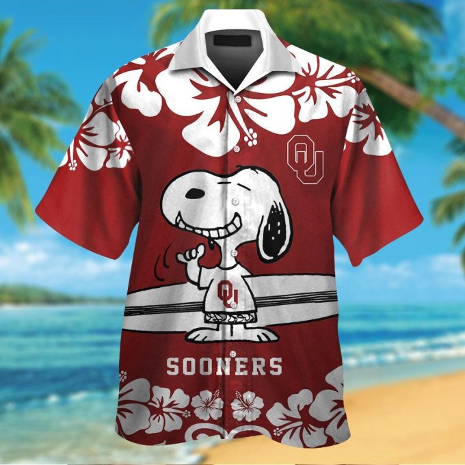 Shop the Trendy Oklahoma Sooners & Snoopy Hawaiian Shirt #3 – Perfect for Fans!