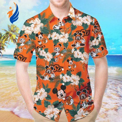 Show Your Team Spirit with Oklahoma State Cowboys & Mickey Mouse Hawaiian Shirt #2 – Limited Edition!