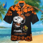 Show Your Team Spirit with Oklahoma State Cowboys & Snoopy Hawaiian Shirt #2 – Perfect for Game Days!