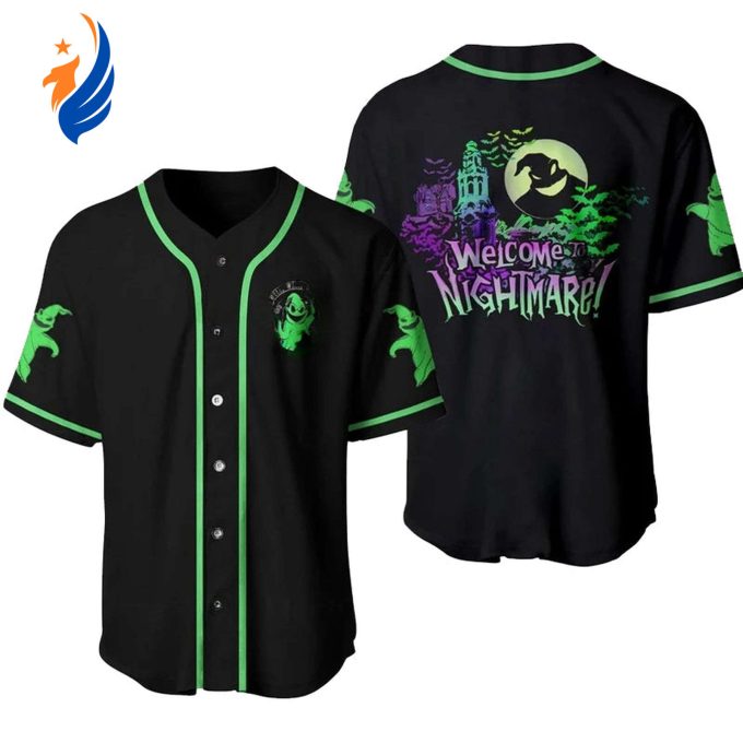 Get Spooky with the Oogie Boogie Welcome To Nightmare Baseball Jersey – Limited Edition Design