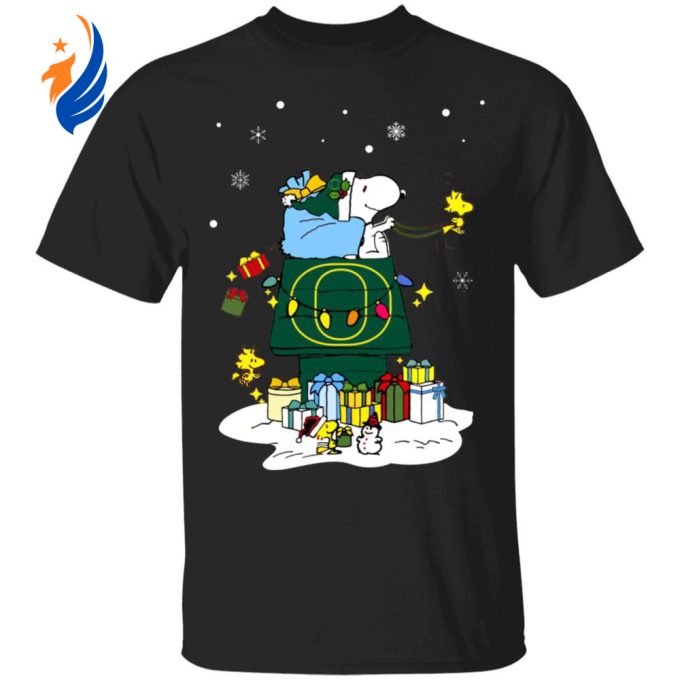 Get into the Holiday Spirit with Oregon Ducks Santa Snoopy Merry Christmas Shirt Get into the Holiday Spirit with Oregon Ducks Santa Snoopy Merry Christmas Shirt