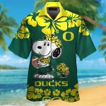 Oregon Ducks & Snoopy Hawaiian Shirt #3: Stylish Fan Apparel for Game-Day Fun!