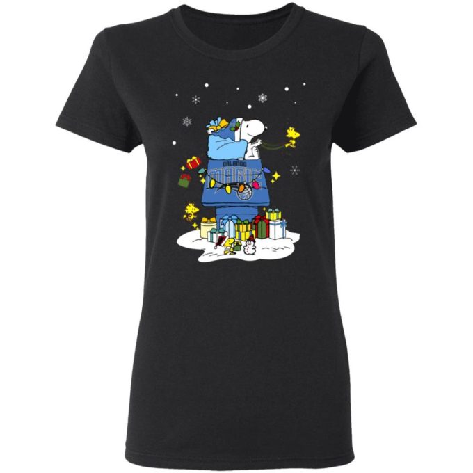 Get Festive with Orlando Magic Santa Snoopy Shirt – A Merry Christmas Gift!