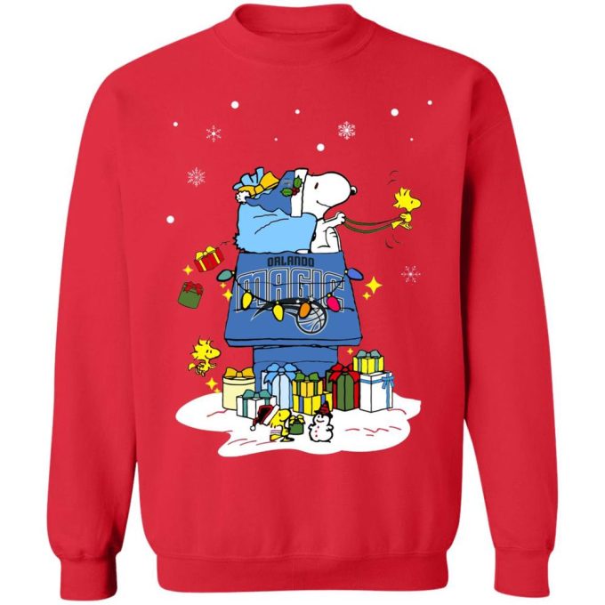 Get Festive with Orlando Magic Santa Snoopy Shirt – A Merry Christmas Gift!