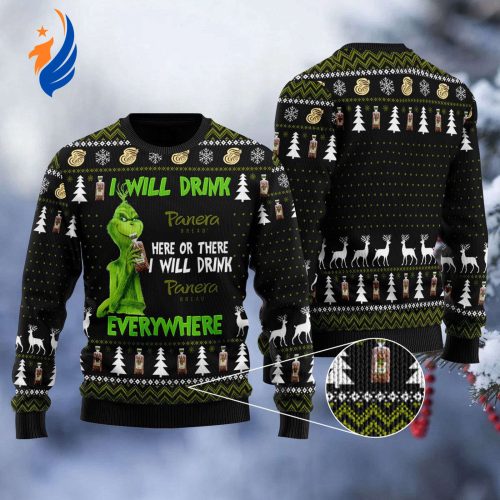 Get Festive with Panera Bread Grinches Ugly Sweater – Perfect for All Occasions!