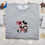 Mickey Embroidered Shirt & Disney Characters Hoodie: Best Patriotic Apparel