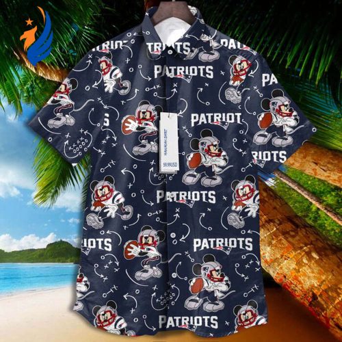 Patriots Retrocards Set: Mickey Vintage Aloha Hawaiian Shirt – Nostalgic Apparel for Patriots Fans