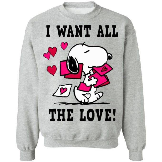 Peanuts Snoopy All the Love Valentine’s Shirt – Embrace the Cutest Valentine s Day Style!