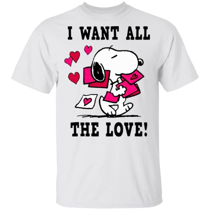 Peanuts Snoopy All the Love Valentine’s Shirt – Embrace the Cutest Valentine s Day Style!