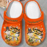 Peanuts Snoopy Happy Thanksgiving Day Orange Clogs For Kids And Adults Peanuts Snoopy Happy Thanksgiving Day Orange Clogs For Kids And Adults
