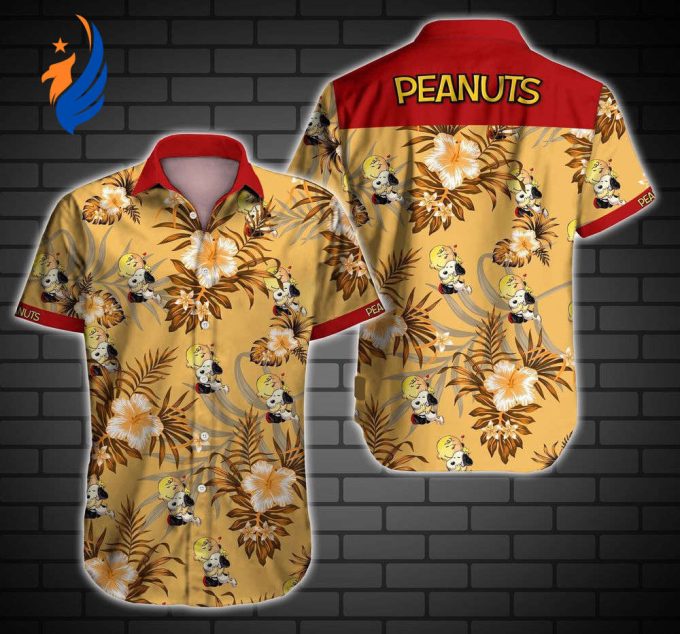 Stylish Snoopy Hawaiian Shirt: Embrace Summer Vibes with Peanuts Peacock Design