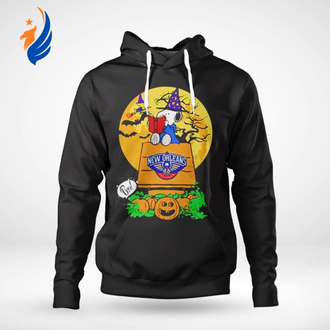 Pelicans Snoopy New Orleans Halloween Shirt: Long Sleeve Ladies Tee – Spooky and Stylish!