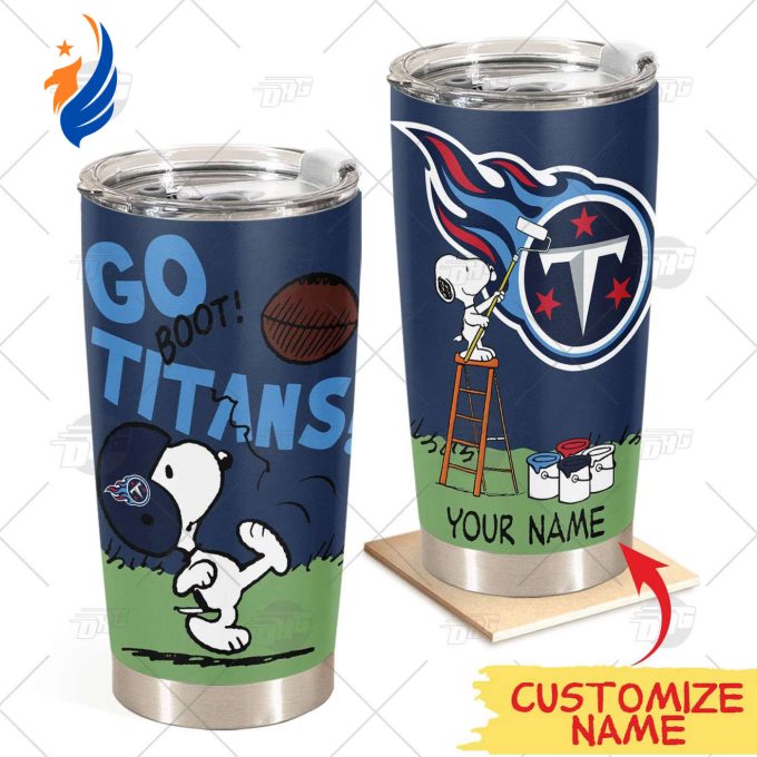 Personalize NFL Tennessee Titans Tumbler Snoopy Stainless Steel Tumbler 20oz 30oz Best Gift Personalize NFL Tennessee Titans Tumbler Snoopy Stainless Steel Tumbler 20oz 30oz Best Gift