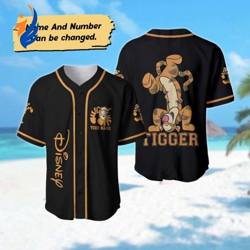 Custom Tigger Dancing Shirt & Baseball Basketball Jerseys - Perfect Magic Kingdom Gift for Kids & Adults