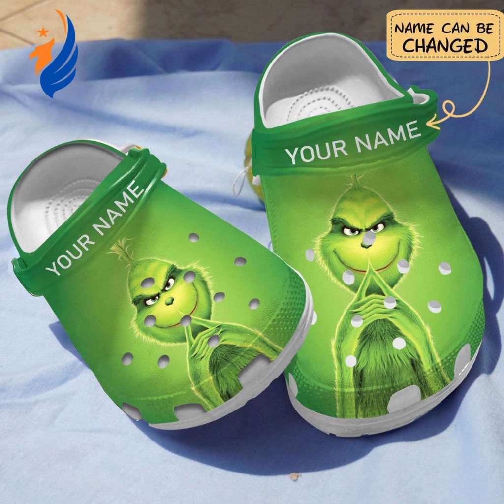 Personalized Amazing Grinch Christmas Clogs Personalized Amazing Grinch Christmas Clogs