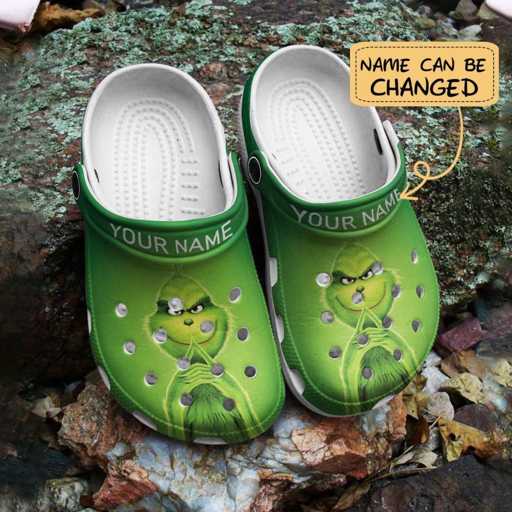 Personalized Amazing Grinch Christmas Clogs Personalized Amazing Grinch Christmas Clogs