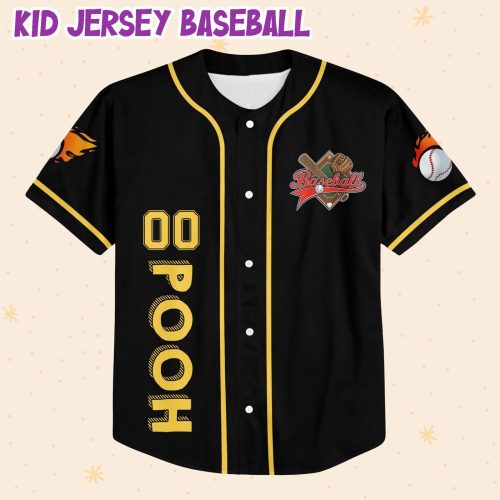 Custom Baseball Jersey: Personalized Pooh vs Tigger Design – Stylish & Unique Baseball Apparel
