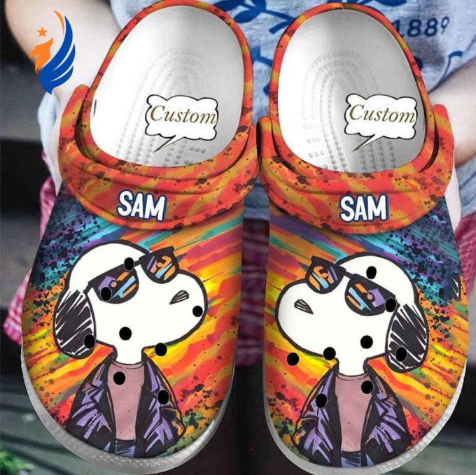 Personalized Cool Snoopy Colorful Clogs Shoes