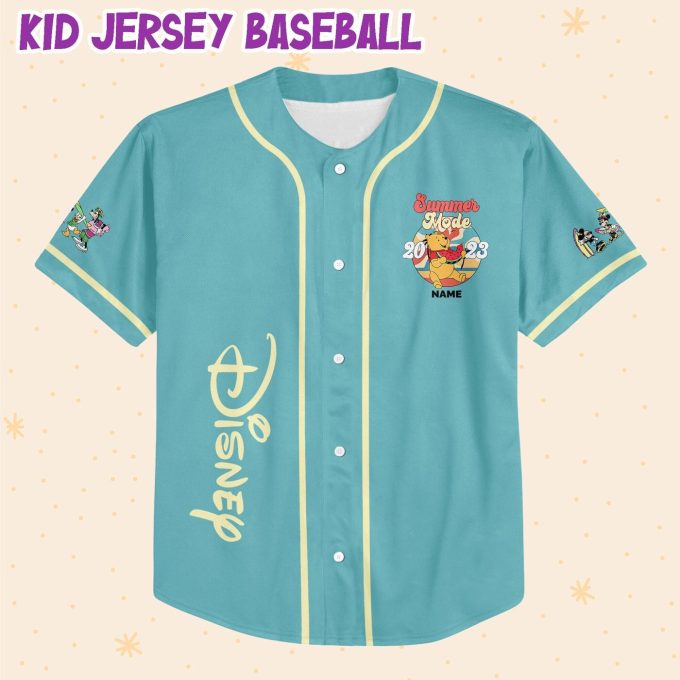 Stay Cool in Style with Personalized Disney Pooh Summer Mode Jersey
