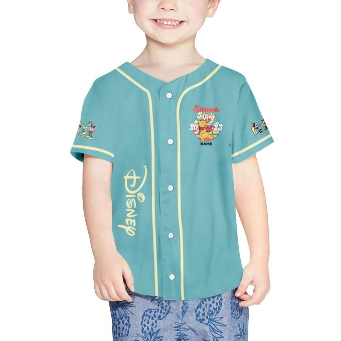 Stay Cool in Style with Personalized Disney Pooh Summer Mode Jersey