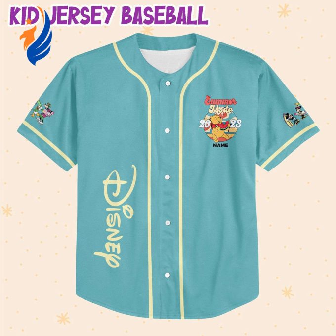 Stay Cool in Style with Personalized Disney Pooh Summer Mode Jersey