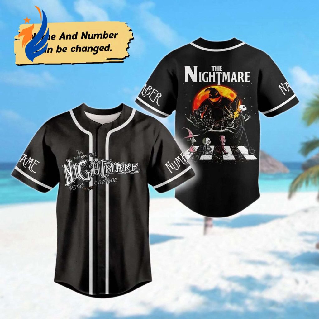 Spooky Personalized Halloween Baseball Jersey – Jack Skellington Oggie Boogie Shirt Nightmare Before Christmas Team Spooky Personalized Halloween Baseball Jersey – Jack Skellington Oggie Boogie Shirt Nightmare Before Christmas Team