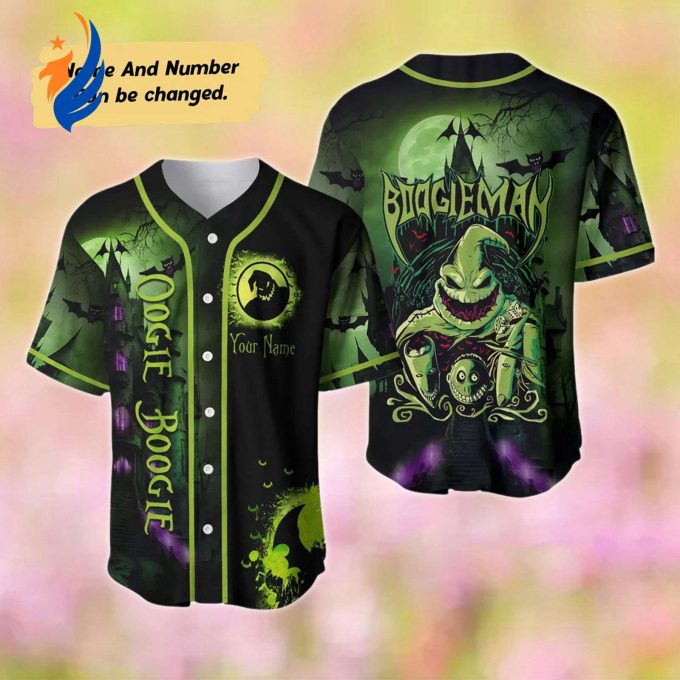 Custom Halloween Oogie Boogie Baseball Jersey – Personalized Nightmare Before Christmas Horror Shirt Custom Halloween Oogie Boogie Baseball Jersey – Personalized Nightmare Before Christmas Horror Shirt