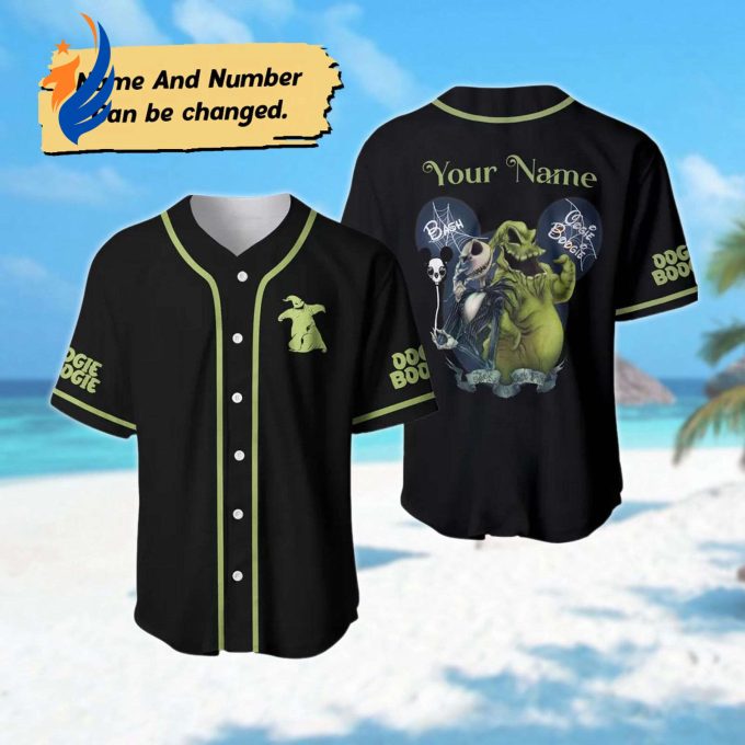 Spooktacular Nightmare Before Christmas Baseball Jersey – Personalized Jack Skellington & Oogie Boogie Design Perfect Halloween Gift! Spooktacular Nightmare Before Christmas Baseball Jersey – Personalized Jack Skellington & Oogie Boogie Design Perfect Halloween Gift!
