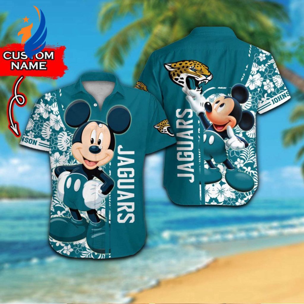 Unique Jacksonville Jaguars & Mickey Mouse Hawaiian Shirt #2 – Personalized Design for Fans Unique Jacksonville Jaguars & Mickey Mouse Hawaiian Shirt #2 – Personalized Design for Fans