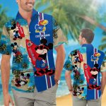 Custom Kansas Jayhawks & Mickey Mouse Hawaiian Shirt – Unique Fan Apparel